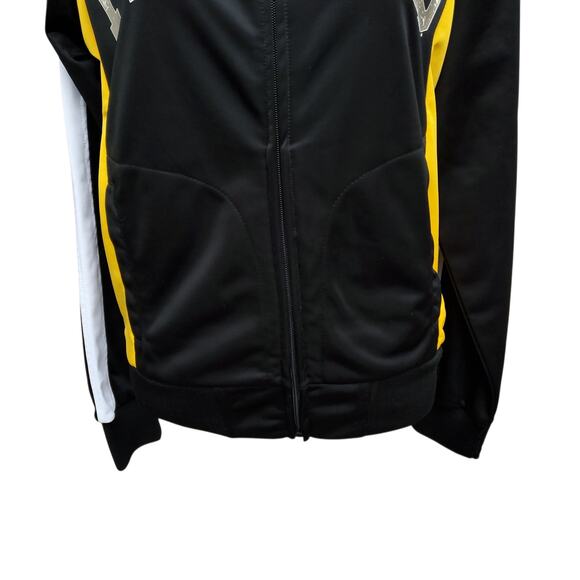 G-III Carl Banks Pittsburgh Pirates Tricot Full-Zip Track Jacket Black Gold Sz S - Picture 6 of 16